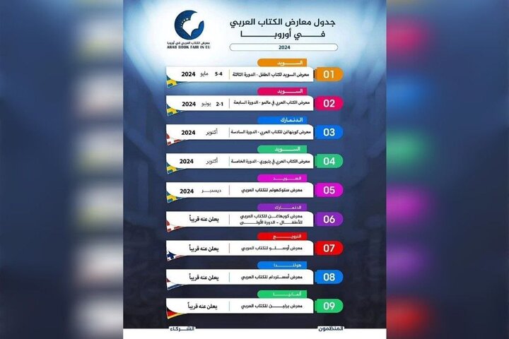 برگزاری ۹ نمایشگاه در اروپا توسط سازمان نمایشگاههای کتاب عربی