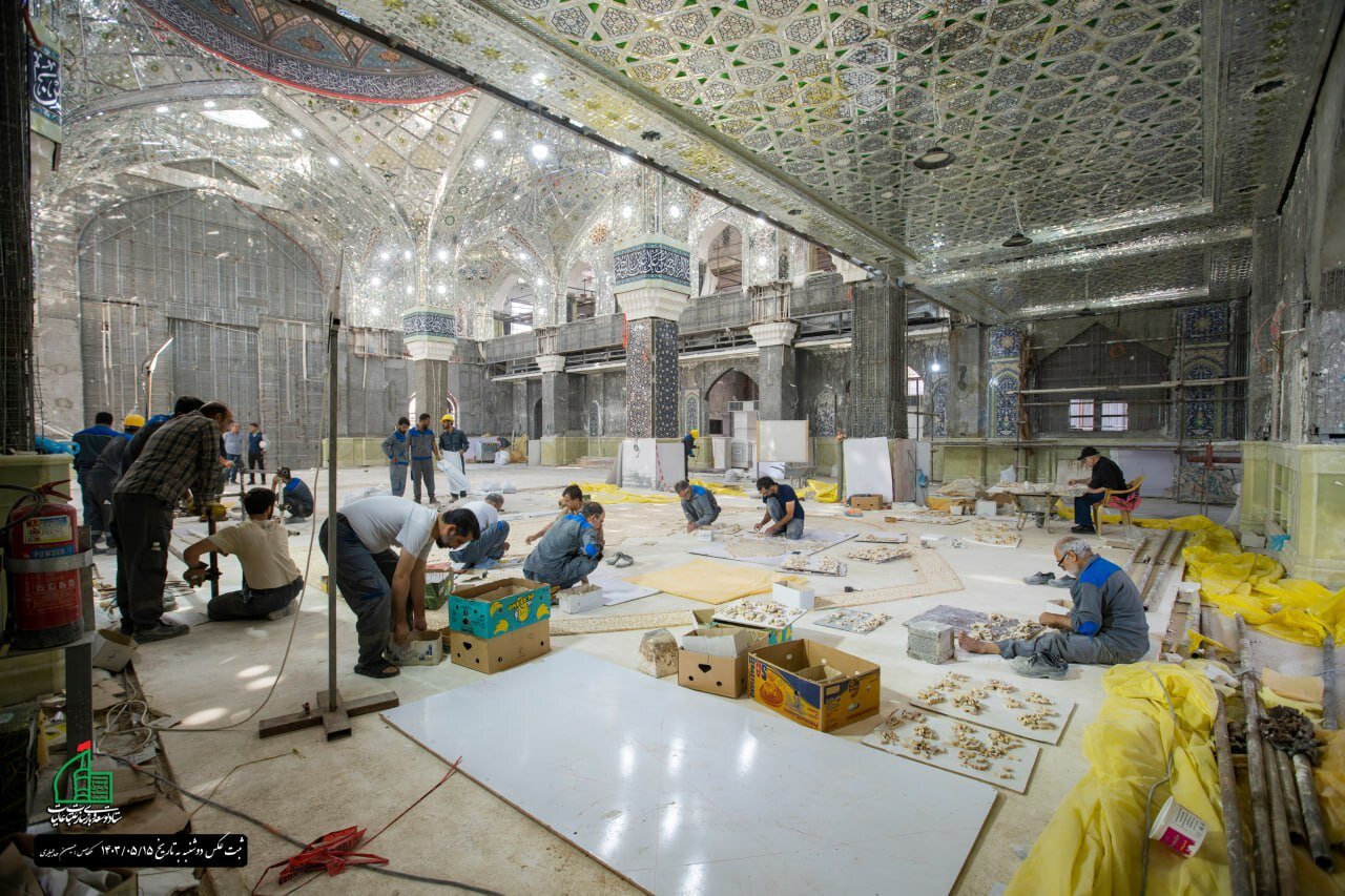 آمادهسازی سازه جدید تل زینبیه برای میزبانی از زائران اربعین