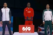 مراسم توزیع مدال برنز امین میرزازاده در المپیک ۲۰۲۴ پاریس
