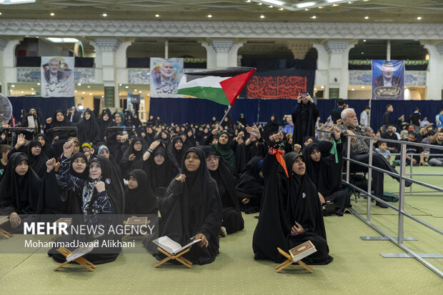 مراسم بزرگداشت شهید اسماعیل هنیه در مصلای تهران