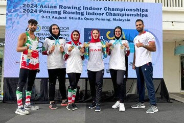 Iranian rowers win 9 medals at 2024 Asian Indoor C’ships