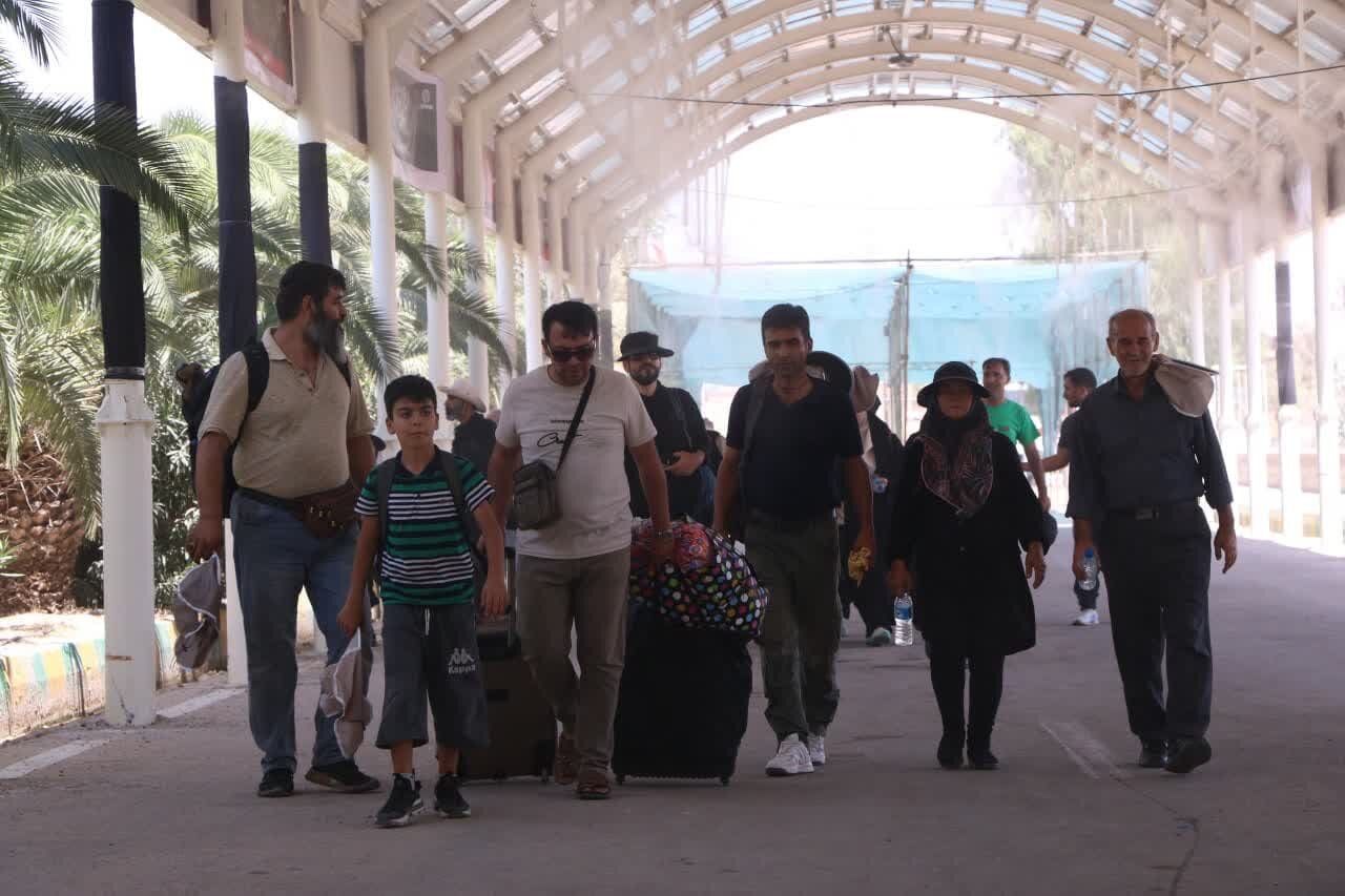 تردد روان زائران اربعین حسینی از مرز بینالمللی خسروی