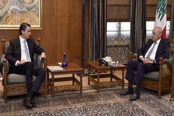 Lebanon Parl. speaker holds talks with US envoy