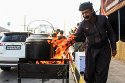 پذیرایی به سبک عراقی موکب سیدالشهدا(ع) کنگاور