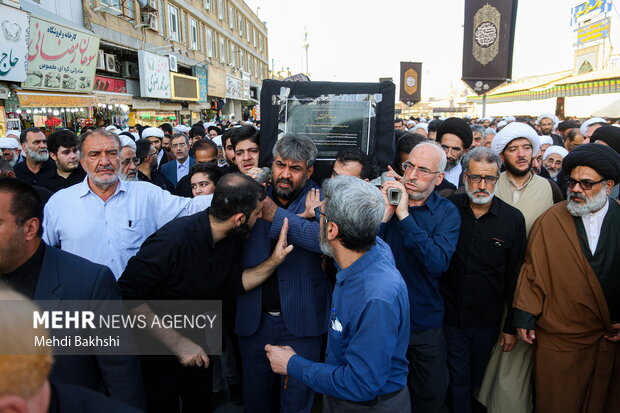 تشییع همسر آیت الله شبیری زنجانی از مراجع عظام تقلید