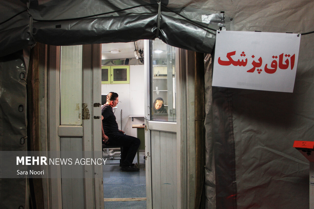 باشماق آماده میزبانی؛ بیمارستان صحرایی مهیای خدمت به زائران اربعین