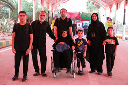 Arbaeen pilgrims at Khosravi border crossing