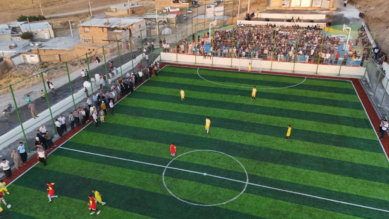 افتتاح مجموعهای ورزشی شادیآفرین روزهای کودکان حسینآباد