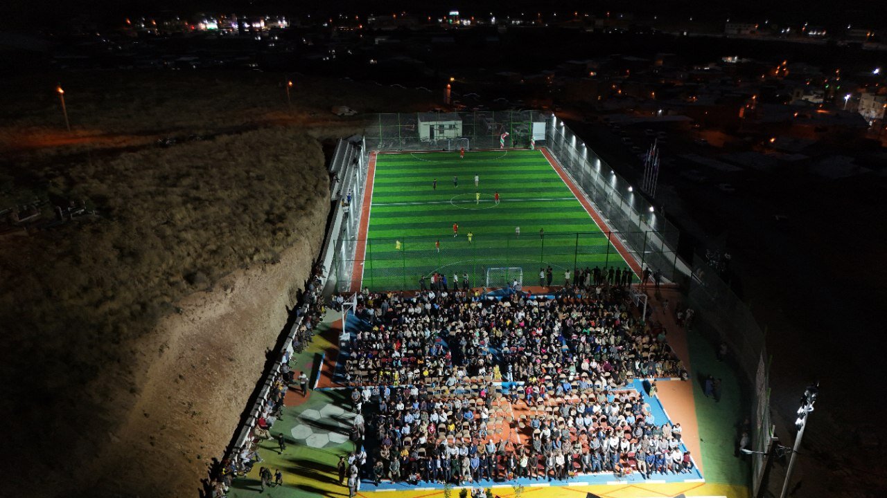 افتتاح مجموعهای ورزشی شادیآفرین روزهای کودکان حسینآباد