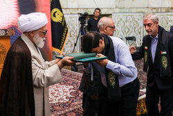 See-off ceremony of paralympic caravan in Imam Reza shrine