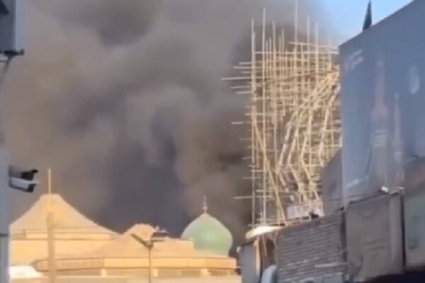 Massive fire breaks out in a hotel in Karbala (+VIDEO)