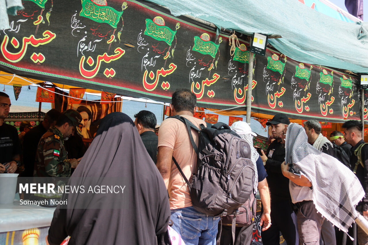 Mawkib Structures Mehr News Agency - Iranian Mawkib serving Arbaeen pilgrims