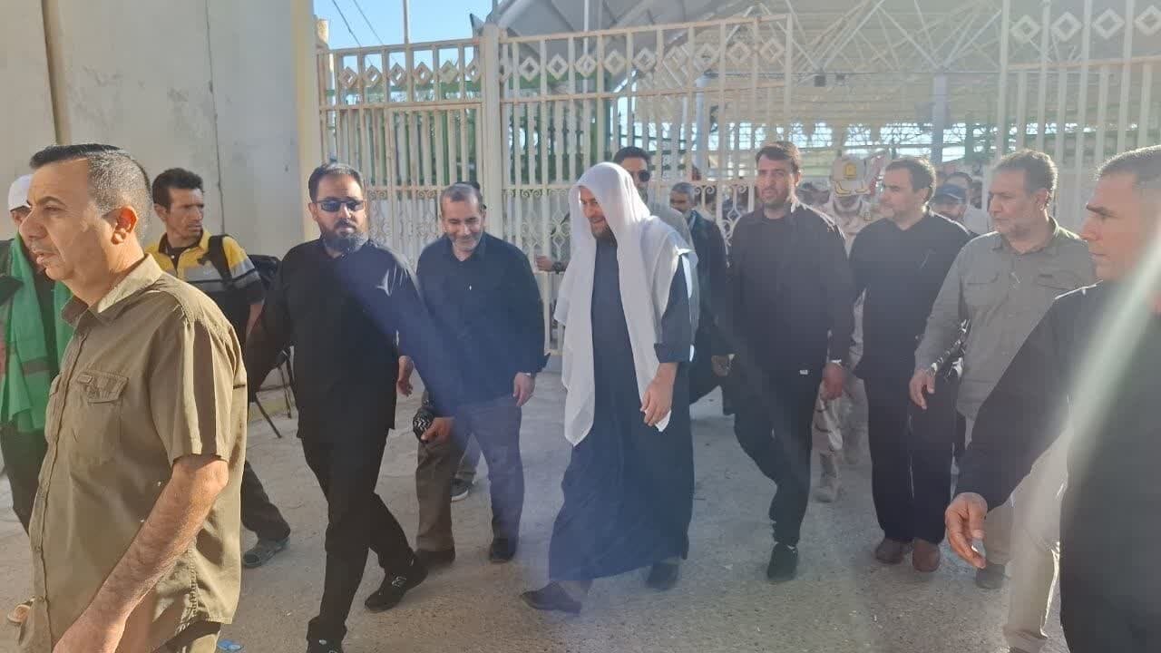 سیدحسن خمینی از پایانه مرزی خسروی عازم کربلا شد