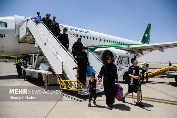 Arbaeen Pilgrims at Isfahan airport