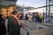 فعالیت مواکب در آن سوی مرز مهران برای زوار اربعین