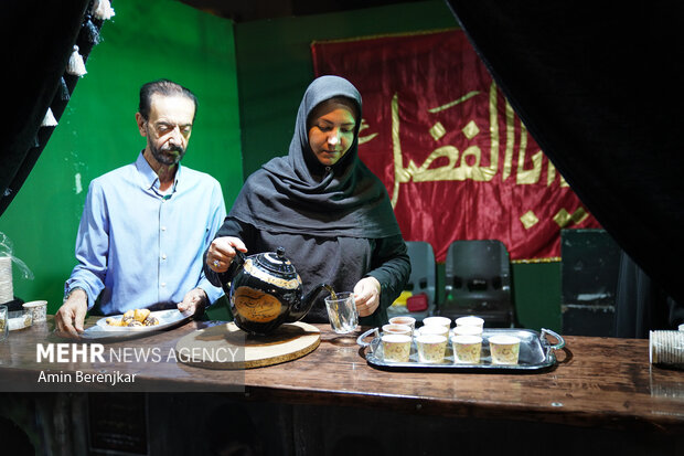 موکب بنت الحیدر، پل معالی آباد شیراز