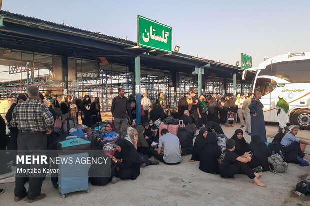 آخرین وضعیت جابجایی زوار اربعین از مرز مهران به شهرهای مختلف کشور