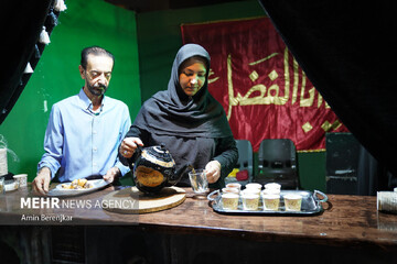 برپایی موکب اربعین حسینی در ورودی شهر جدید امیرکبیر