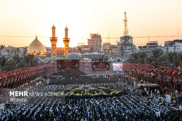 دسته عزاداری بنی عامر در بین‌الحرمین