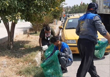 خدمت‌رسانی ۱۰۰ نیروی خدماتی فعال به زائران اربعین در قصرشیرین