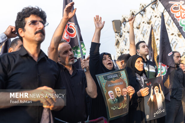 اقامه عزای اربعین حسینی توسط جاماندگان پیاده‌روی در کرمانشاه