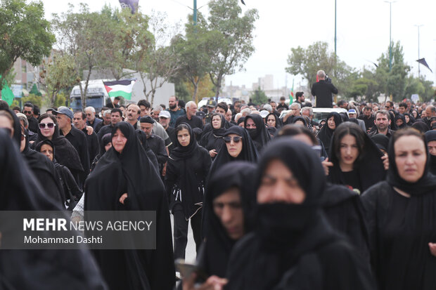 راهپیمایی ۳ کیلومتری جاماندگان اربعین در خیرآباد ورامین