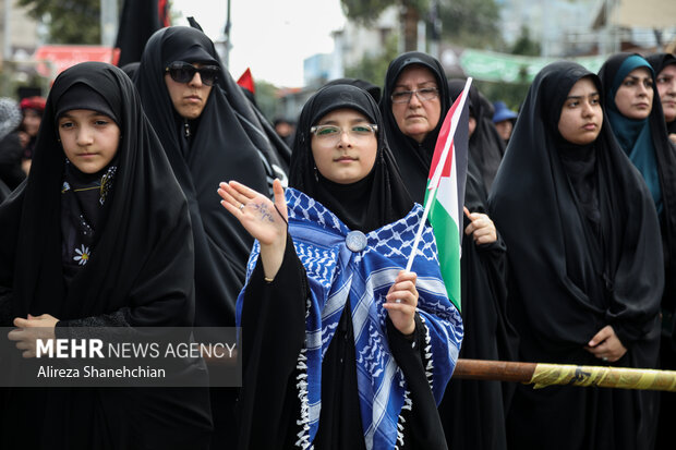 پیادهروی جاماندگان اربعین در رشت