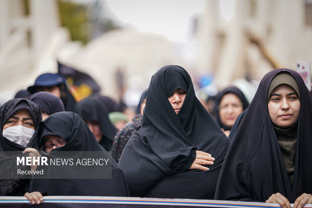 دسته عزاداری حسینیه اعظم زنجان در اربعین حسینی