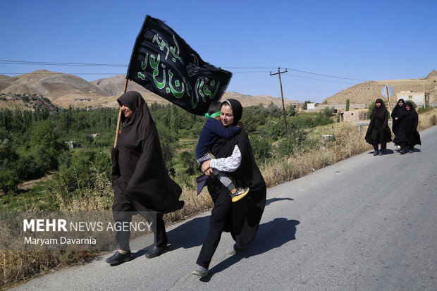 زائران پیاده «چناران شهر» خراسان شمالی