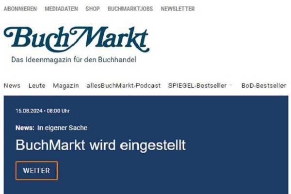 ماهنامه «بوخمارکت» تعطیل میشود