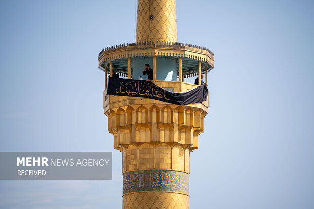 کتیبه‌آرایی اماکن متبرکه رضوی در دهه پایانی ماه صفر