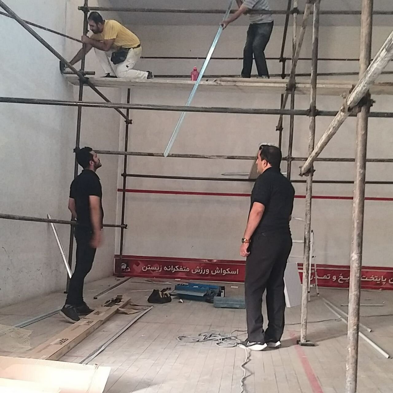 نواقص کورت اسکواش شهید شمسیپور برطرف شد