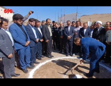 کلنگ احداث دفتر صدا و سیمای بیجار به زمین زده شد