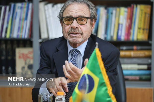 Brazilian ambassador visits Mehr HQ