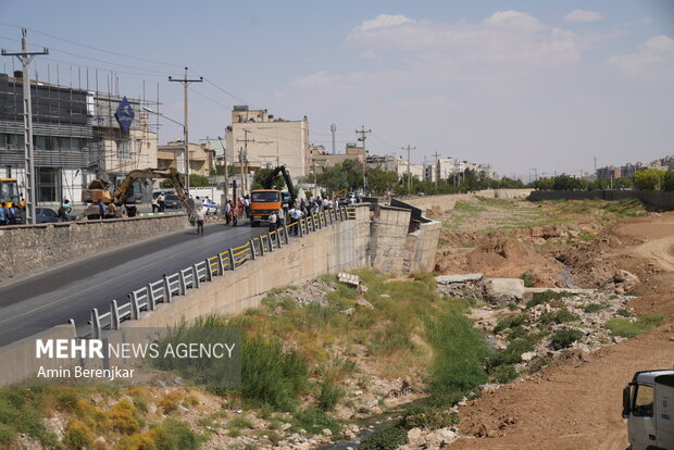 فرونشست زمین پل پیرنیا شیراز