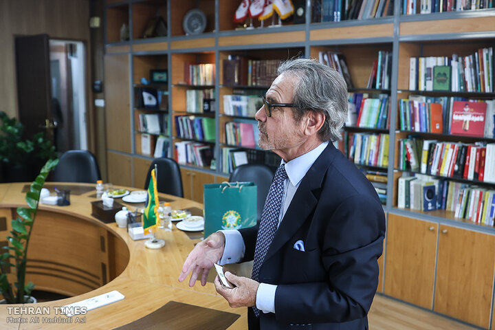 Brazil envoy hopes for deeper ties on Tehran Times visit