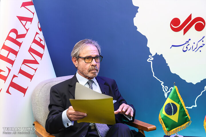 Brazil envoy hopes for deeper ties on Tehran Times visit