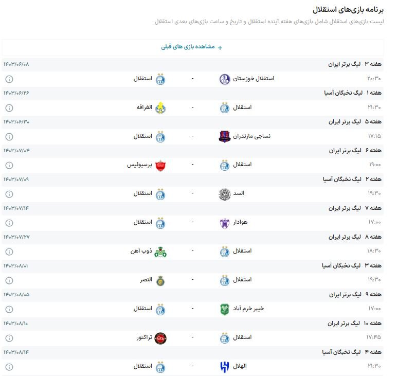 چهار تیم مطرح فوتبال ایران لای منگنه / فشار روی استقلال و پرسپولیس 3