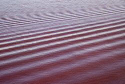 Urmia Lake turns red