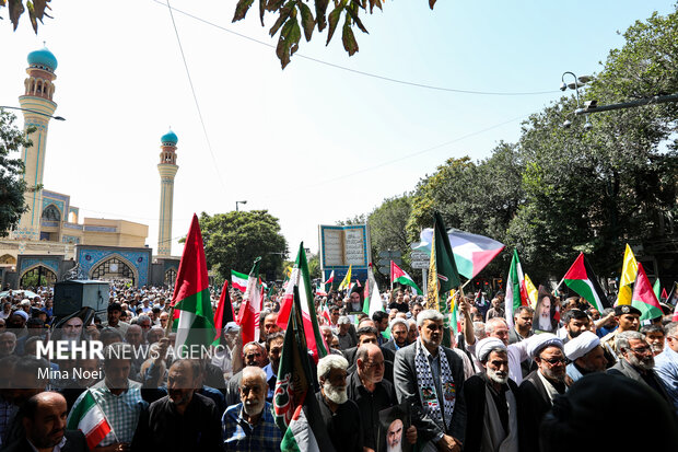 راهپیمایی ضد صهیونیستی «جمعه خشم» در تبریز