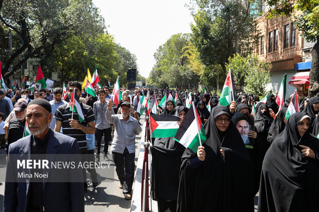 راهپیمایی ضد صهیونیستی «جمعه خشم» در تبریز