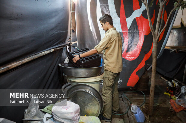 آمادهسازی موکب پذیرایی از زائران اربعین در سرپلذهاب