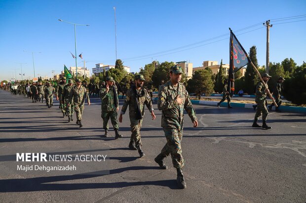 هیئت عزاداری نیروهای مسلح یزد در ۲۸ صفر