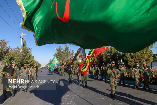 هیئت عزاداری نیروهای مسلح یزد در ۲۸ صفر