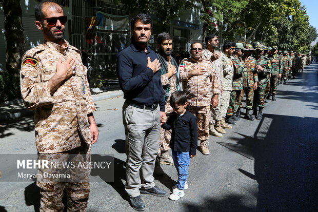 هیئت عزاداری نیروهای مسلح بجنورد در ۲۸ صفر