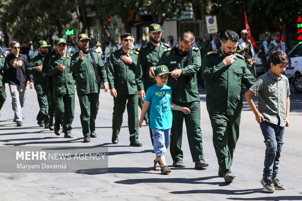 هیئت عزاداری نیروهای مسلح بجنورد در ۲۸ صفر