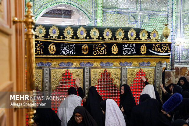 مراسم عزاداری خادمیاران رضوی در رشت