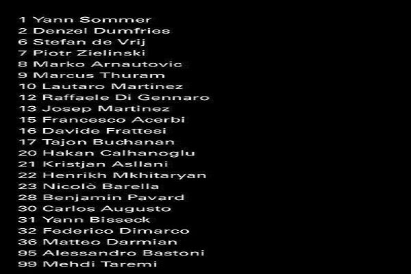 طارمی در فهرست اینتر برای لیگ قهرمانان اروپا طارمی در فهرست اینتر برای لیگ قهرمانان اروپا
