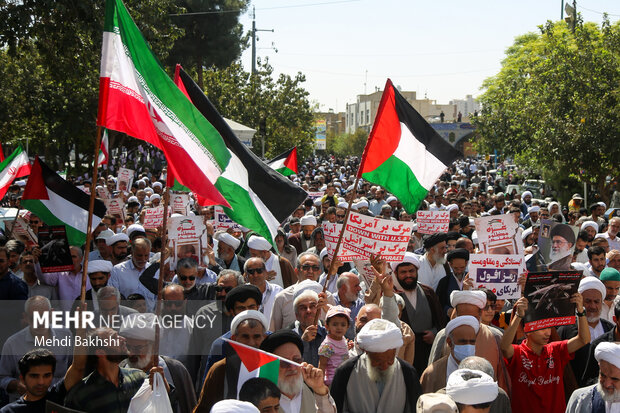 ملت ایران فردا در حمایت از مردم لبنان و غزه تجمع میکنند