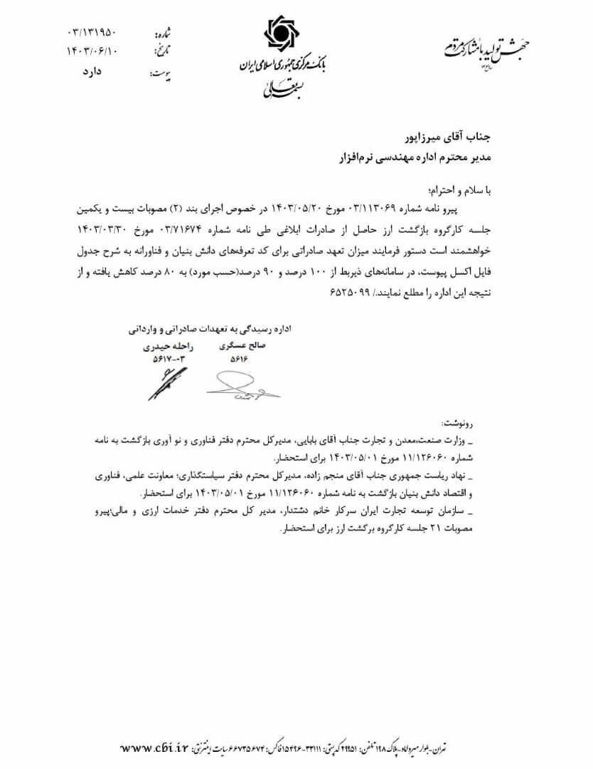 تعهد ارزی شرکت های دانش بنیان کاهش یافت 2